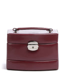 Windrose Merino 3 Etagen Schmuckkasten rot