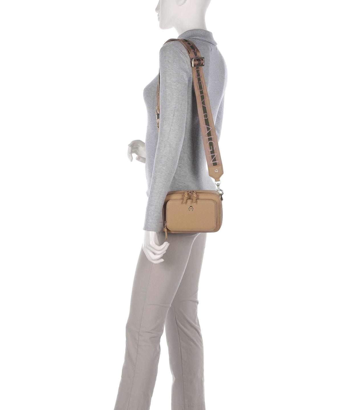 Aigner Zita S Crossbody bag trench beige