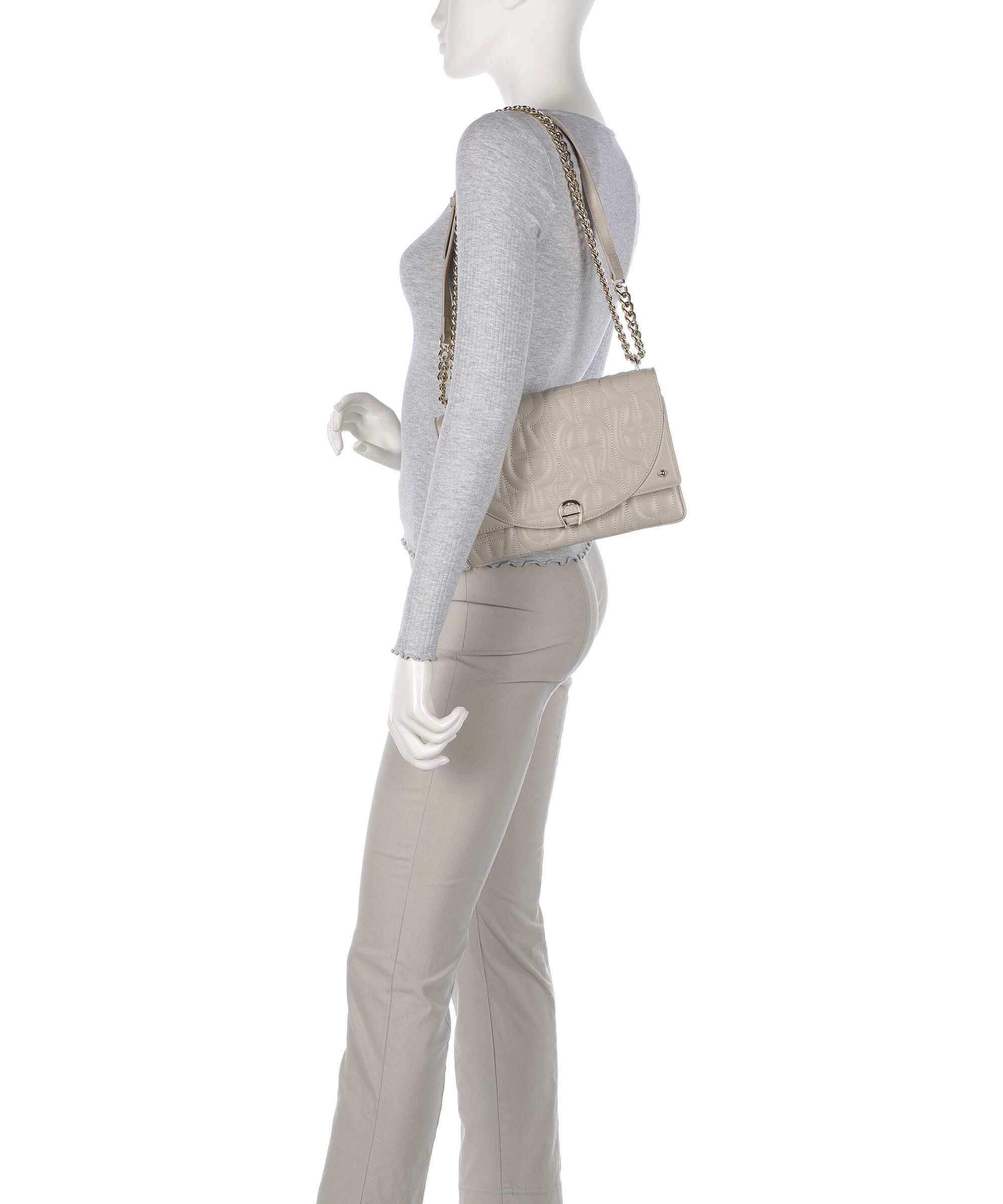 Aigner Diadora S Shoulder bag alpaca beige