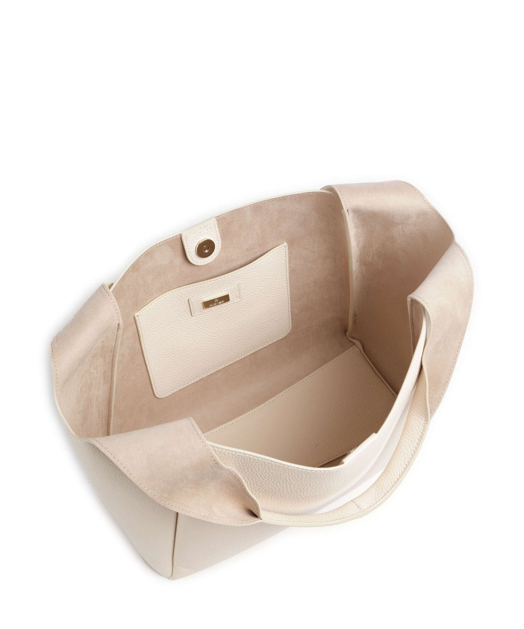 Aigner Zaira M Hobo bag macadamia white