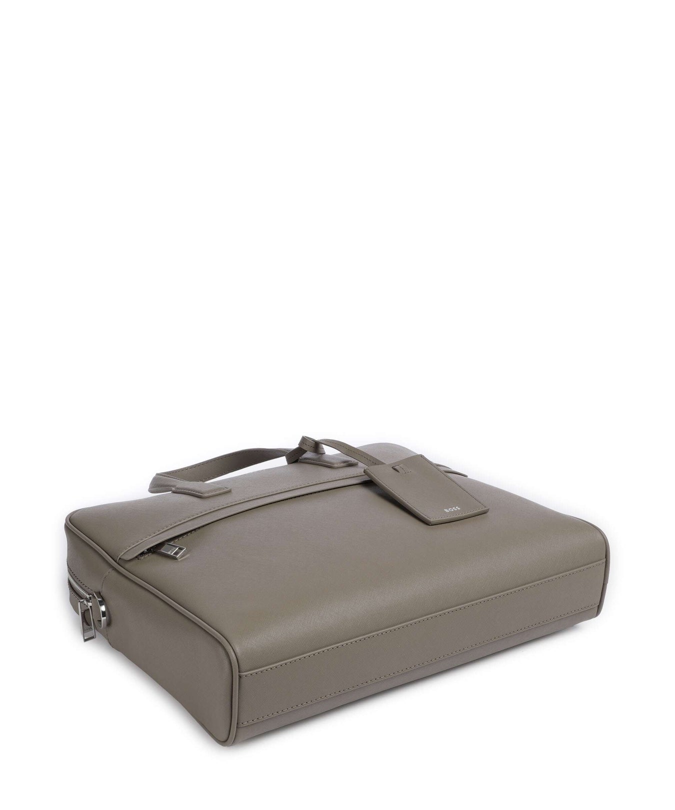 BOSS Zair Briefcase open green