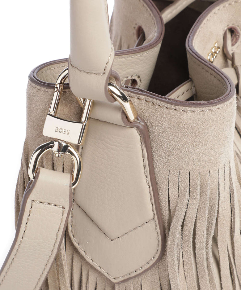 BOSS Lenah Bucket bag light beige