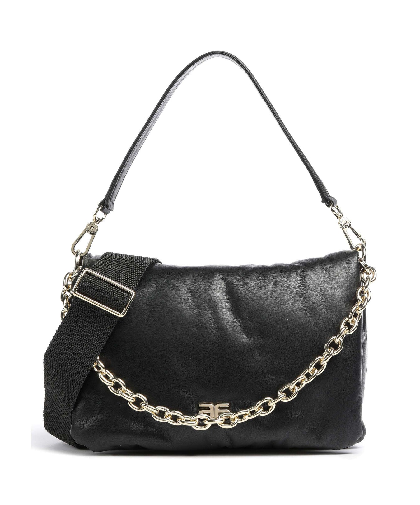 Abro Piuma_Lucido Puffer Shoulder bag black/gold