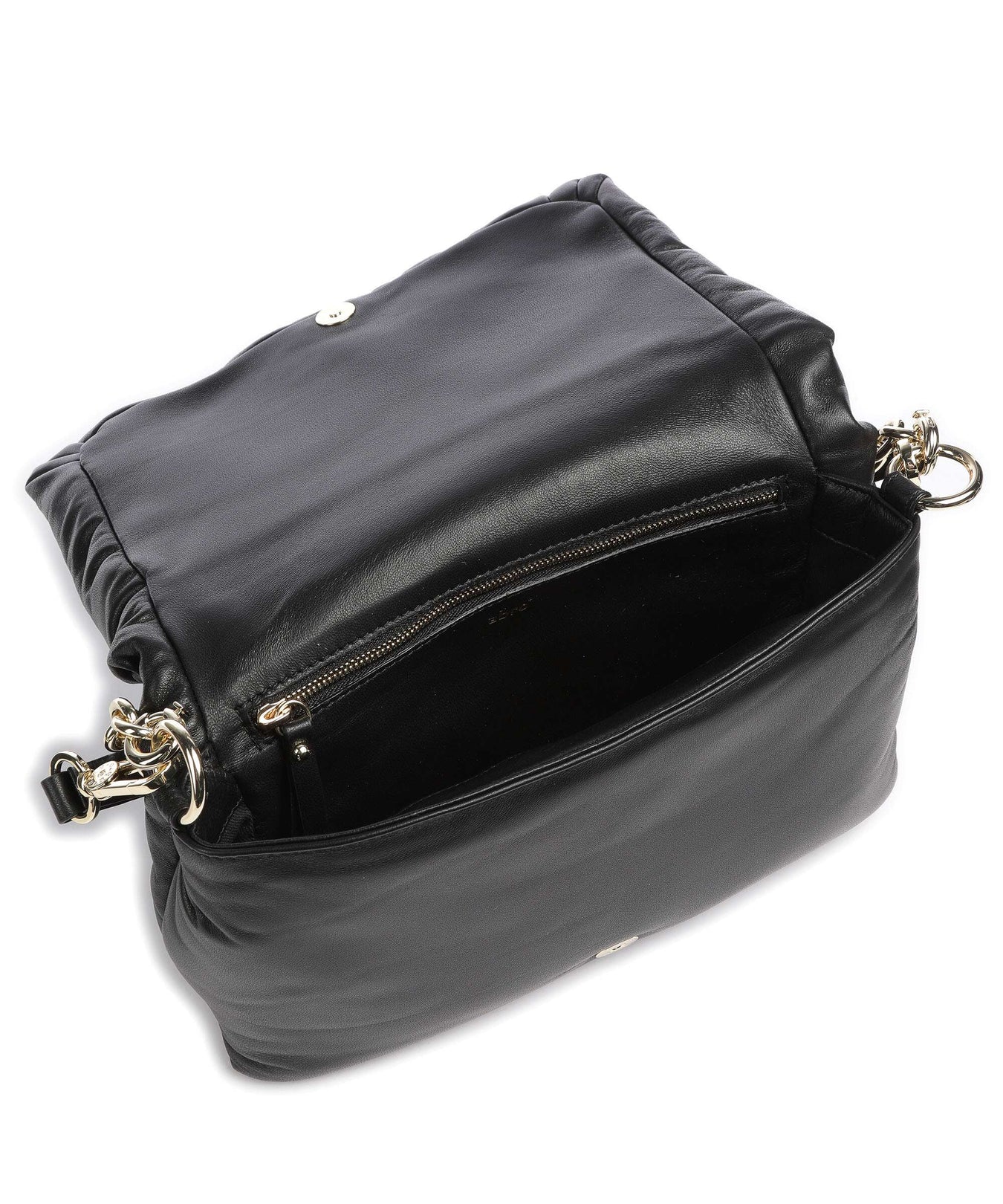 Abro Piuma_Lucido Puffer Shoulder bag black/gold