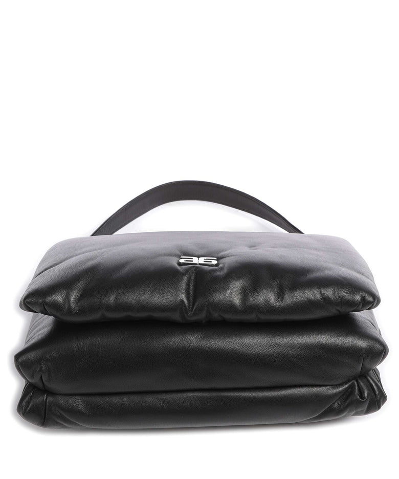 Abro Piuma_Lucido Puffer Shoulder bag black/nickel