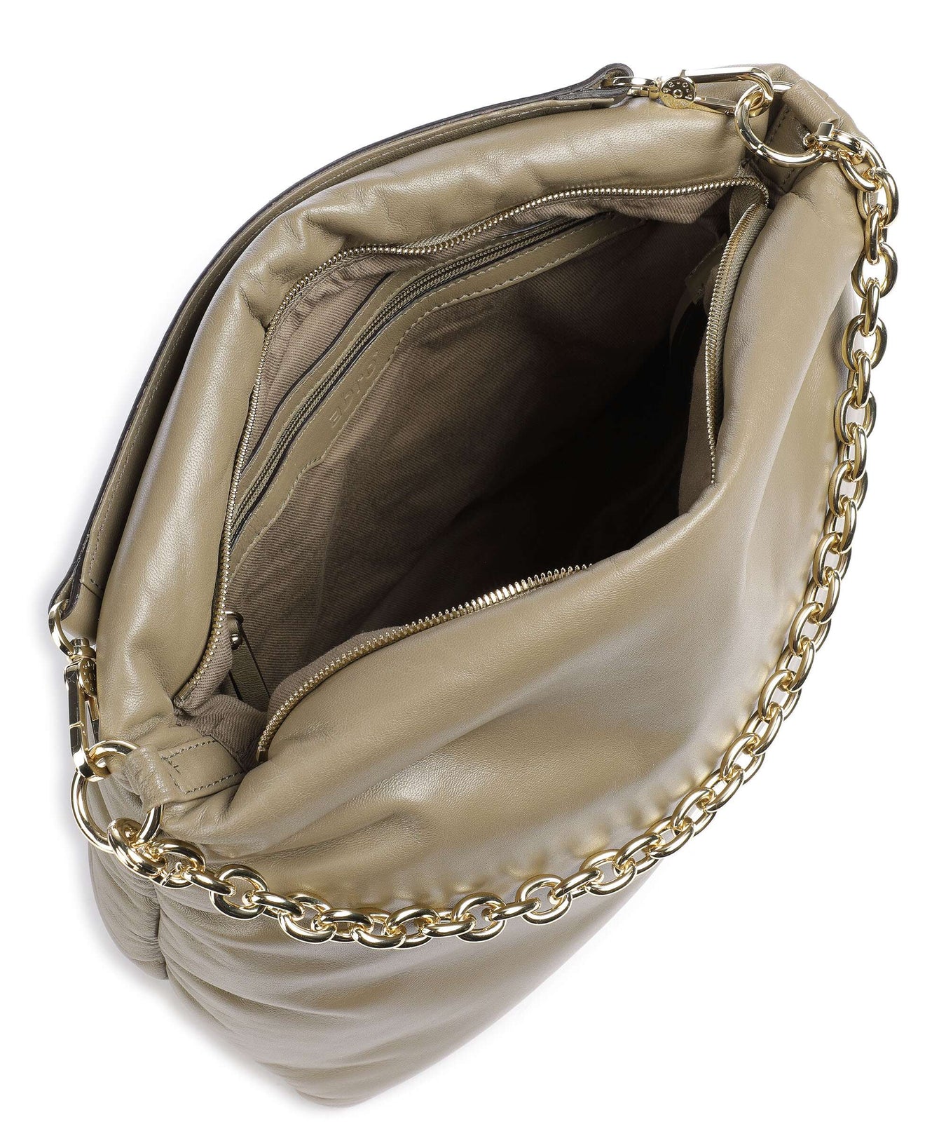Abro Piuma_Lucido Puffer Hobo bag siena