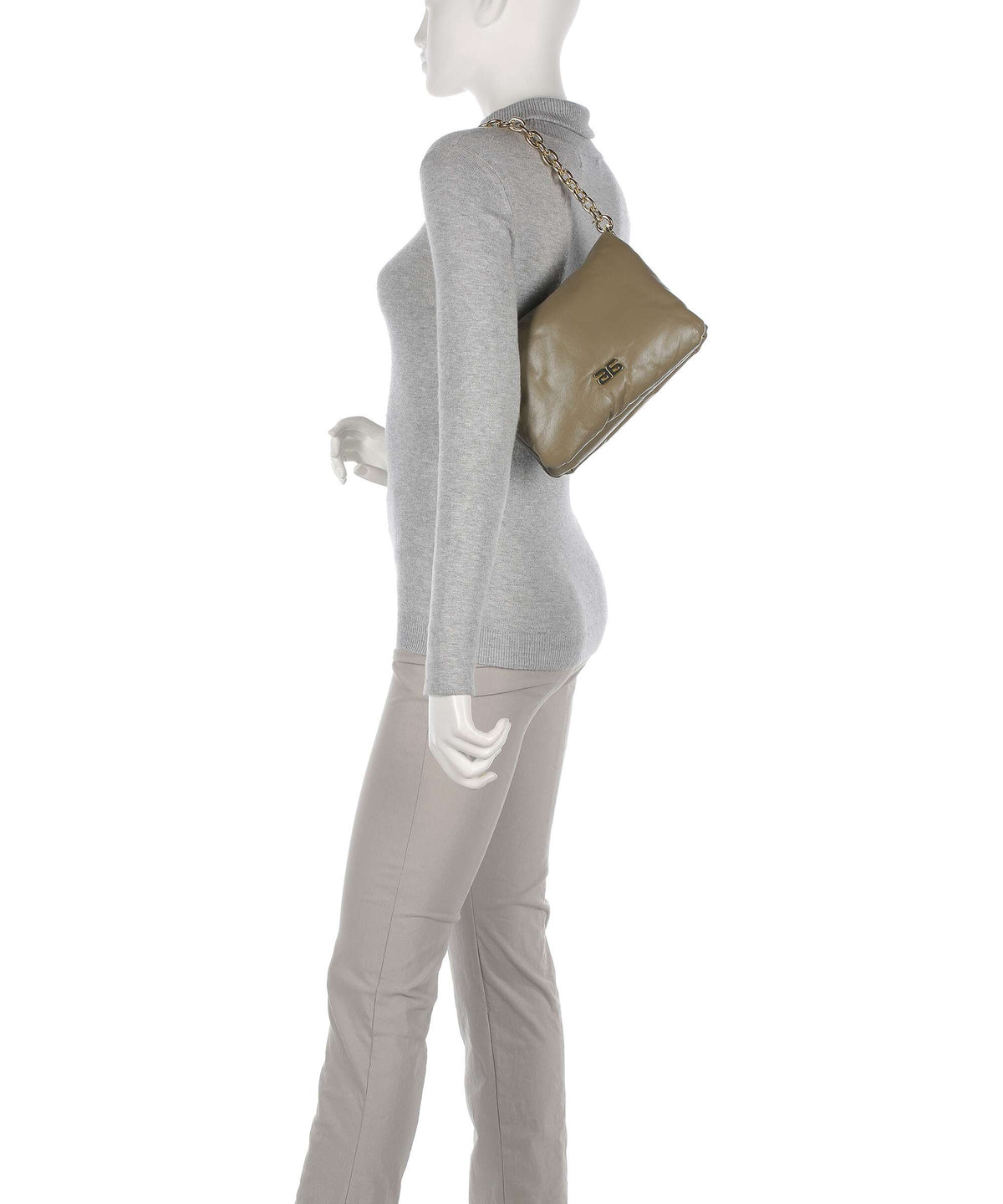 Abro Piuma_Lucido Puffer Shoulder bag siena