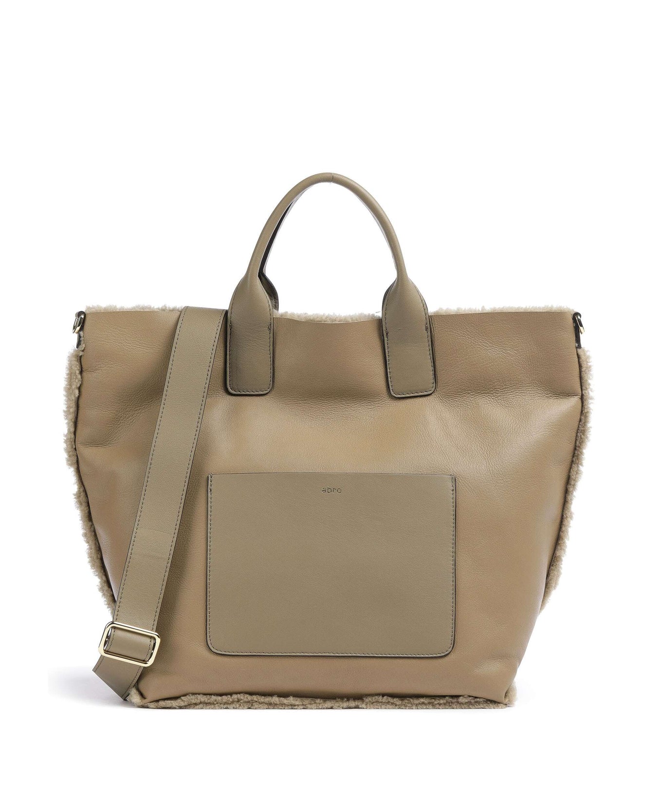 Abro Shearling Raquel Handbag siena