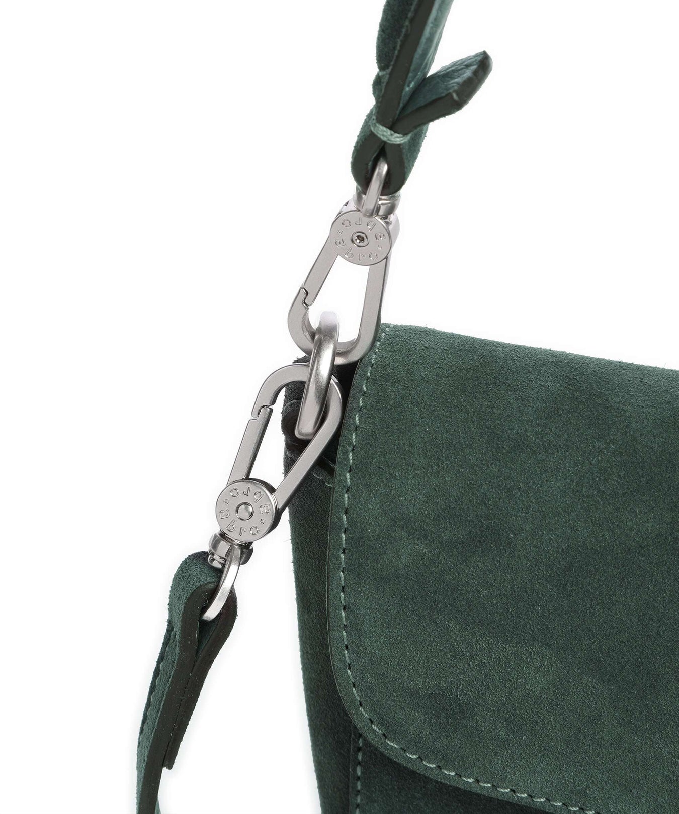 Abro Suede Camilla Shoulder bag sage