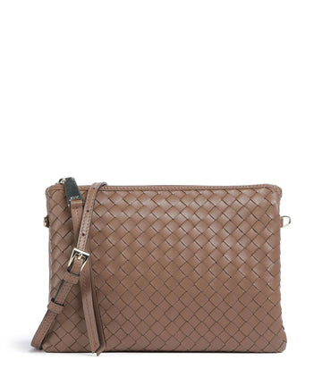 Abro Piuma Threefold Borsa a tracolla camel