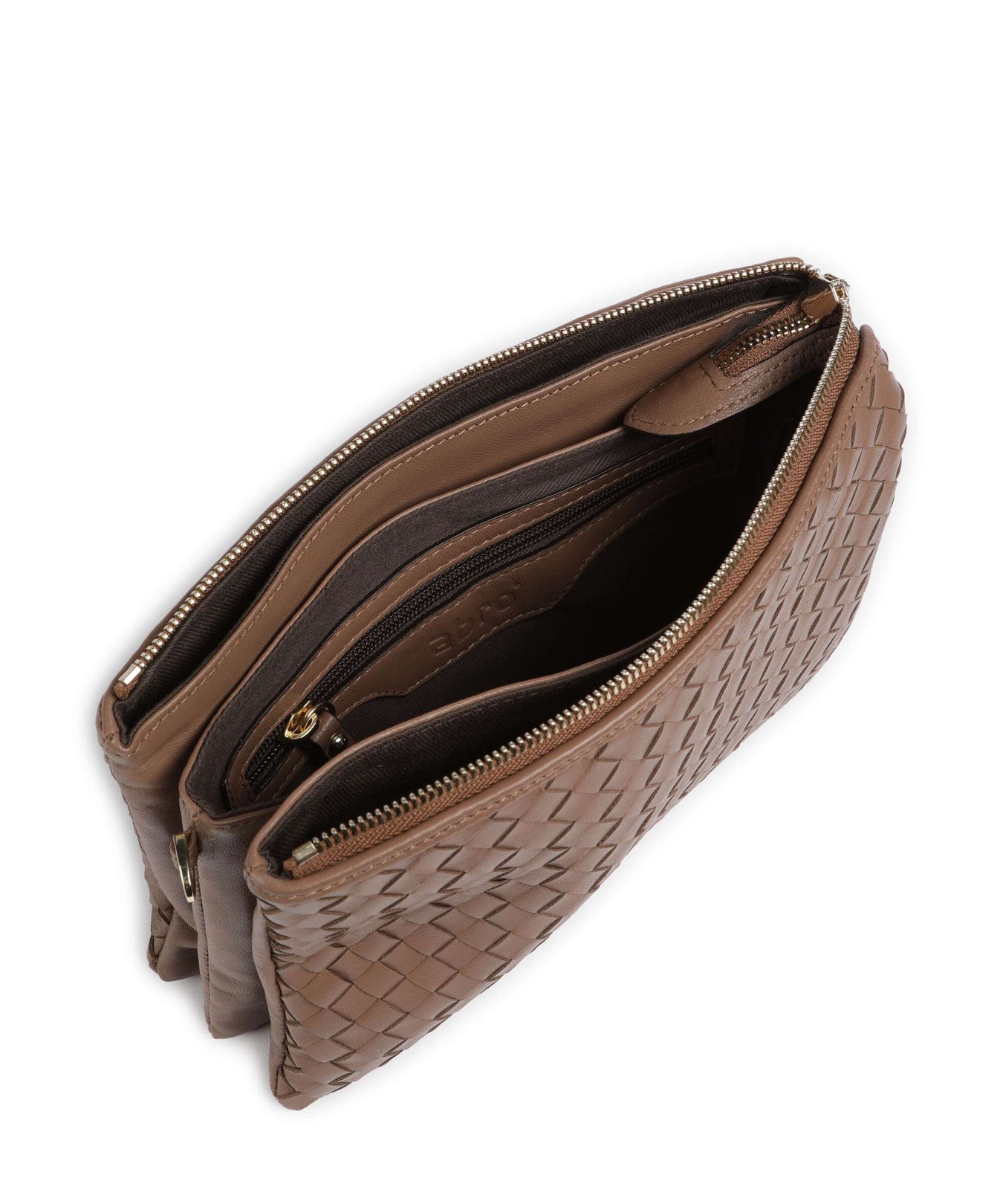 Abro Piuma Threefold Crossbody bag camel