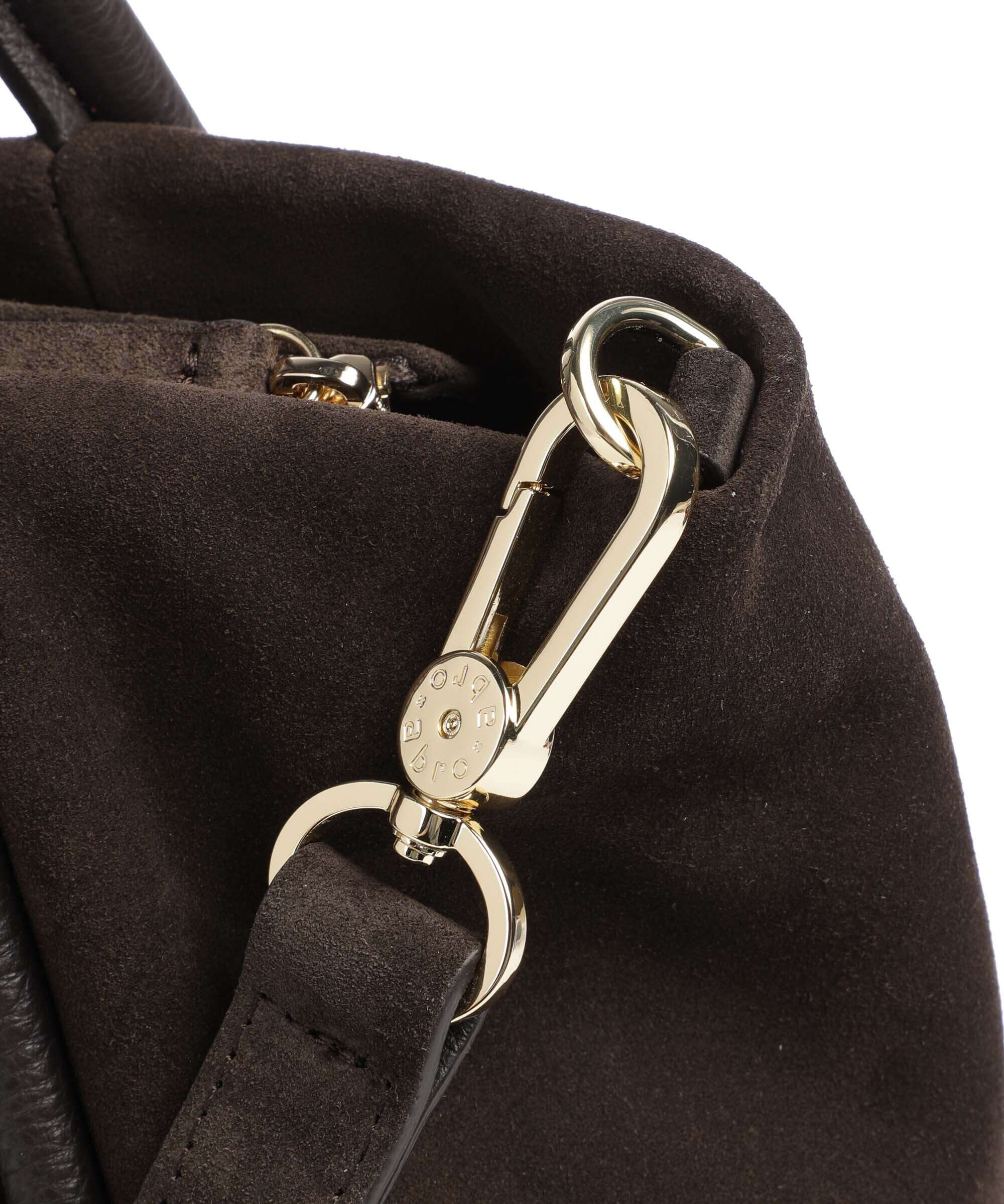 Abro Suede Willow Handbag brown