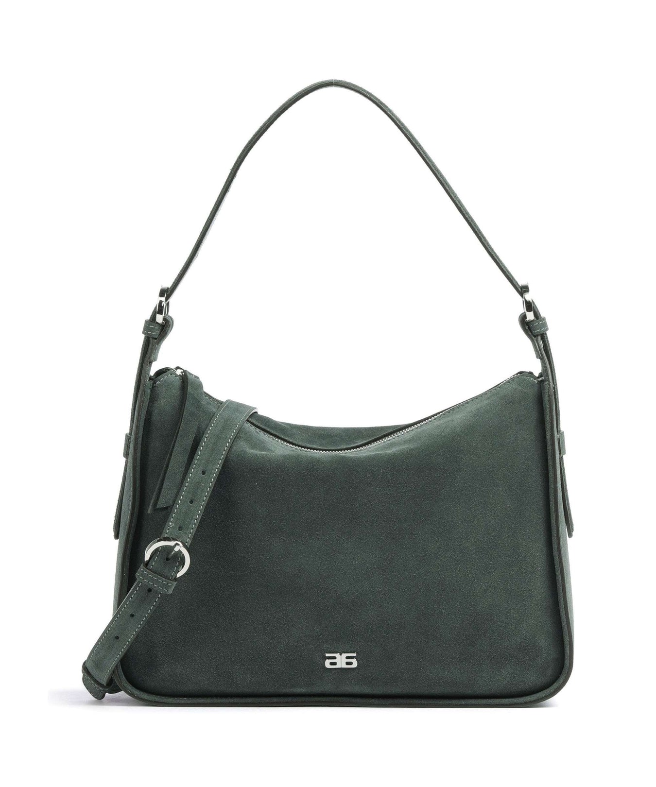 Abro Suede Best Friend Hobo bag sage