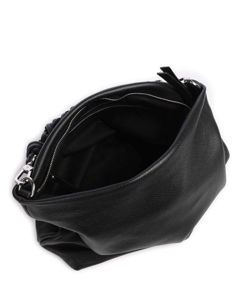 Abro Dalia Soley Hobo bag black/nickel