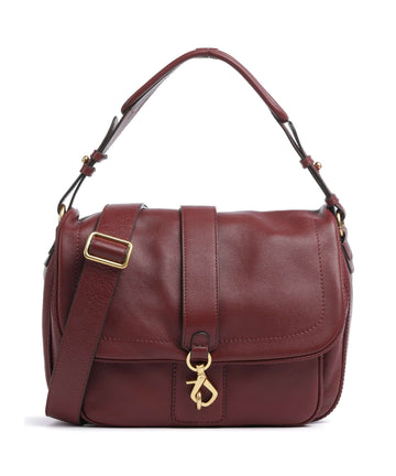 Abro Dalia Star Saddle Borsa hobo bordeaux