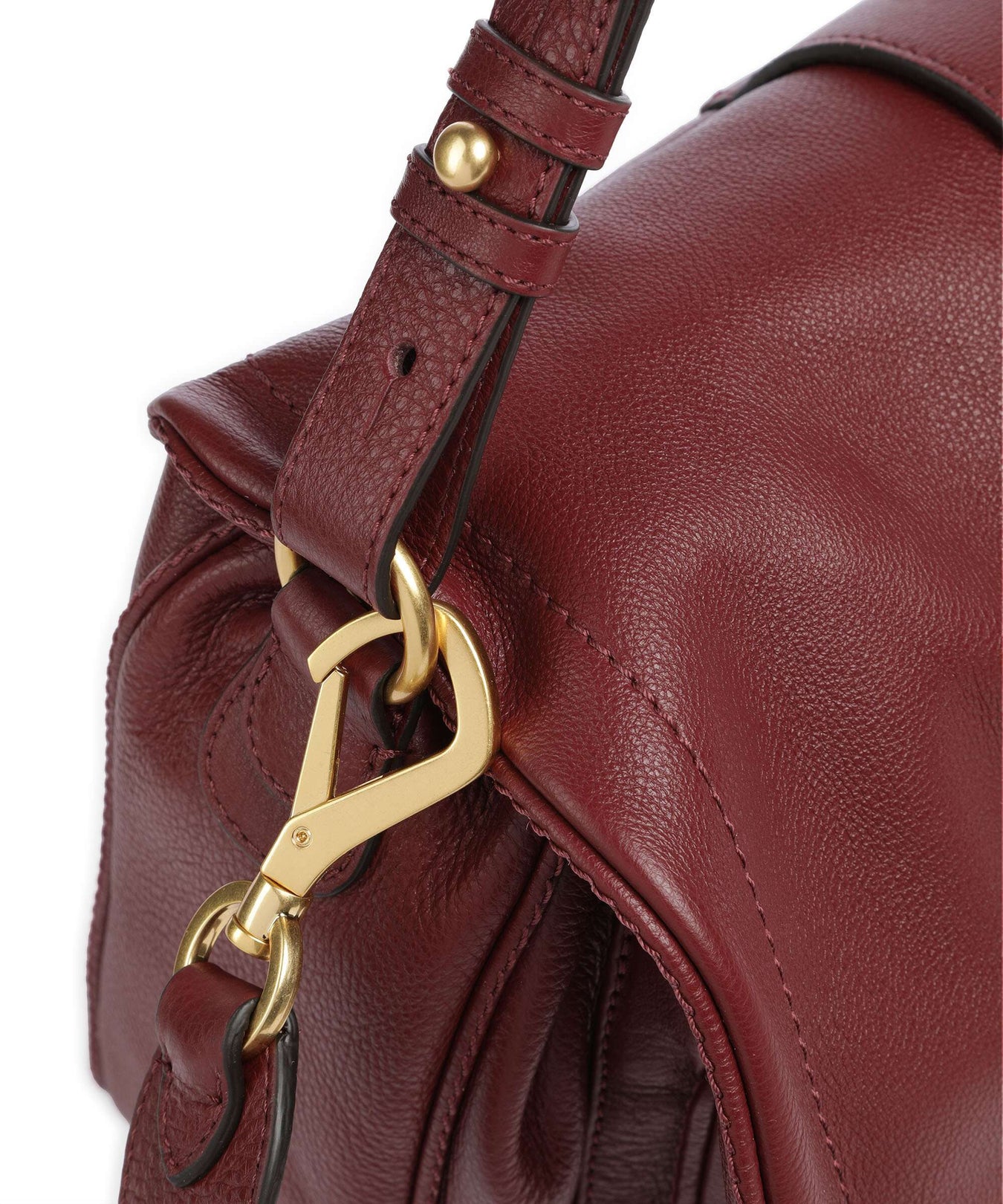 Abro Dalia Star Saddle Hobo bag bordeaux