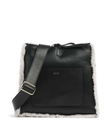 Abro Shearling Raquel Borsa a tracolla black/white