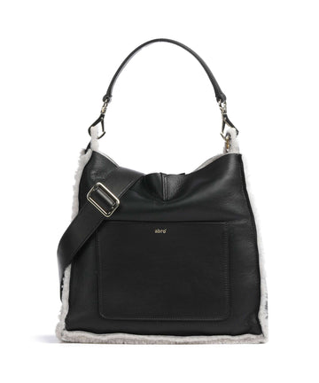 Abro Shearling Raquel Sac fourre-tout black/white