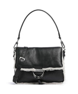 Abro Shearling Temi Sac porté épaule black/white