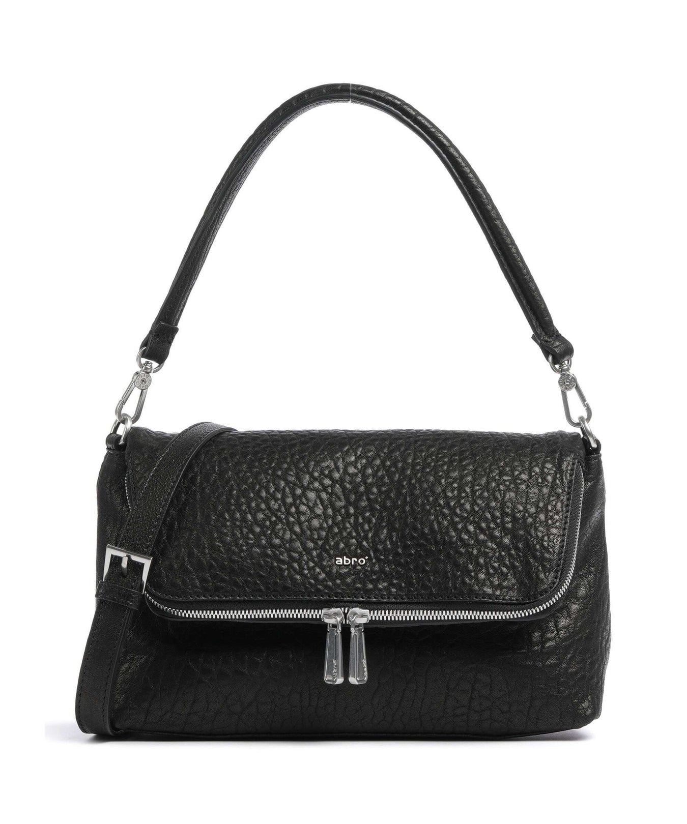 Abro Bubble Biker Shoulder bag black/nickel