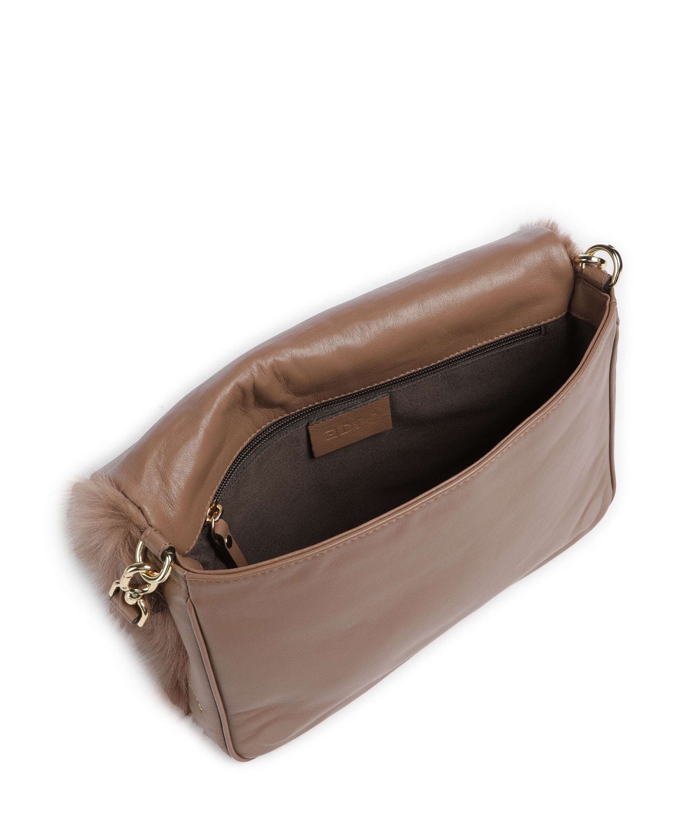 Abro Shearling Astor Shoulder bag camel