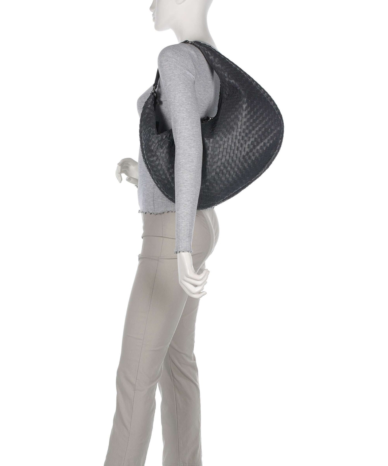 Abro Piuma Nana Hobo bag grey