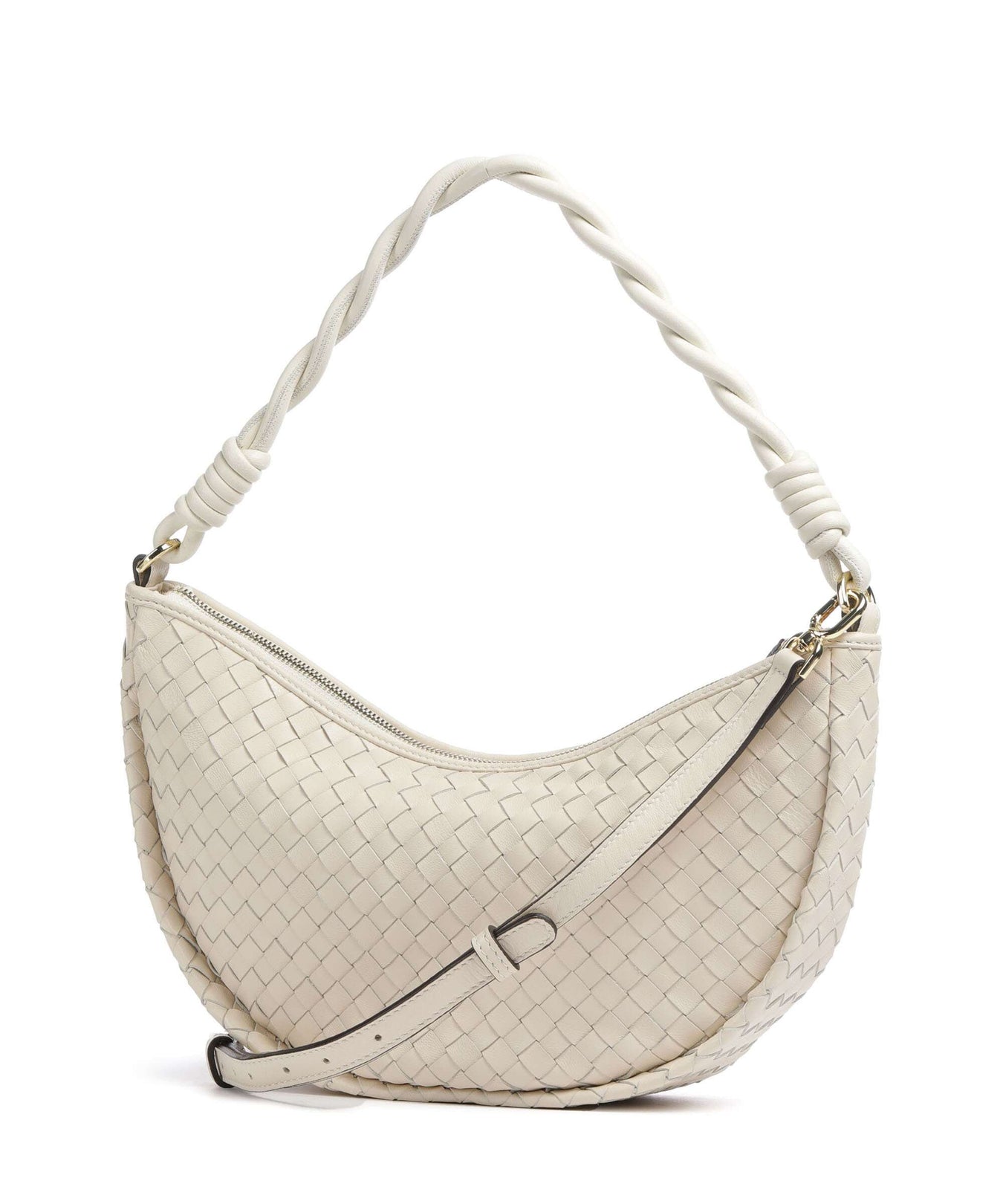 Abro Piuma Moon Shoulder bag beige