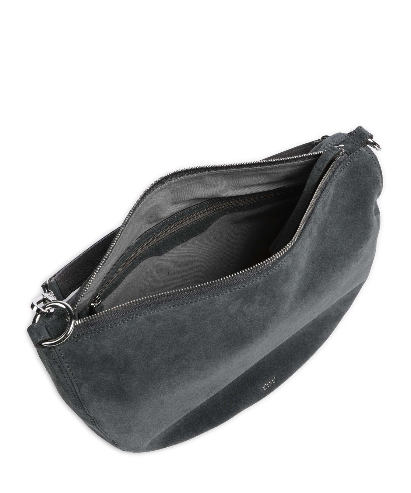 Abro Suede Mina Hobo bag grey