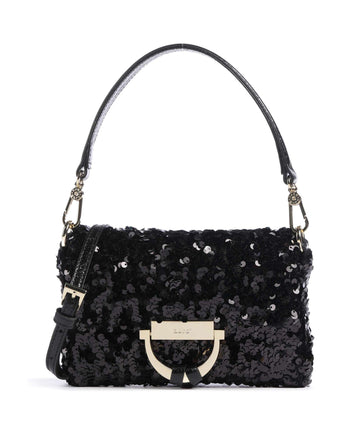 Abro Sequins Temi Schultertasche black/gold