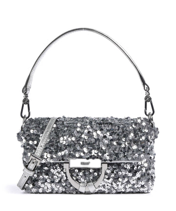Abro Sequins Temi Schultertasche silver