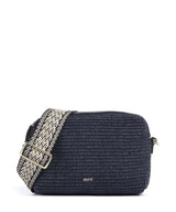 Abro Raffia Kaia Sac bandoulière navy