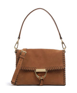 Abro Suede Temi Stitch Schultertasche cuoio