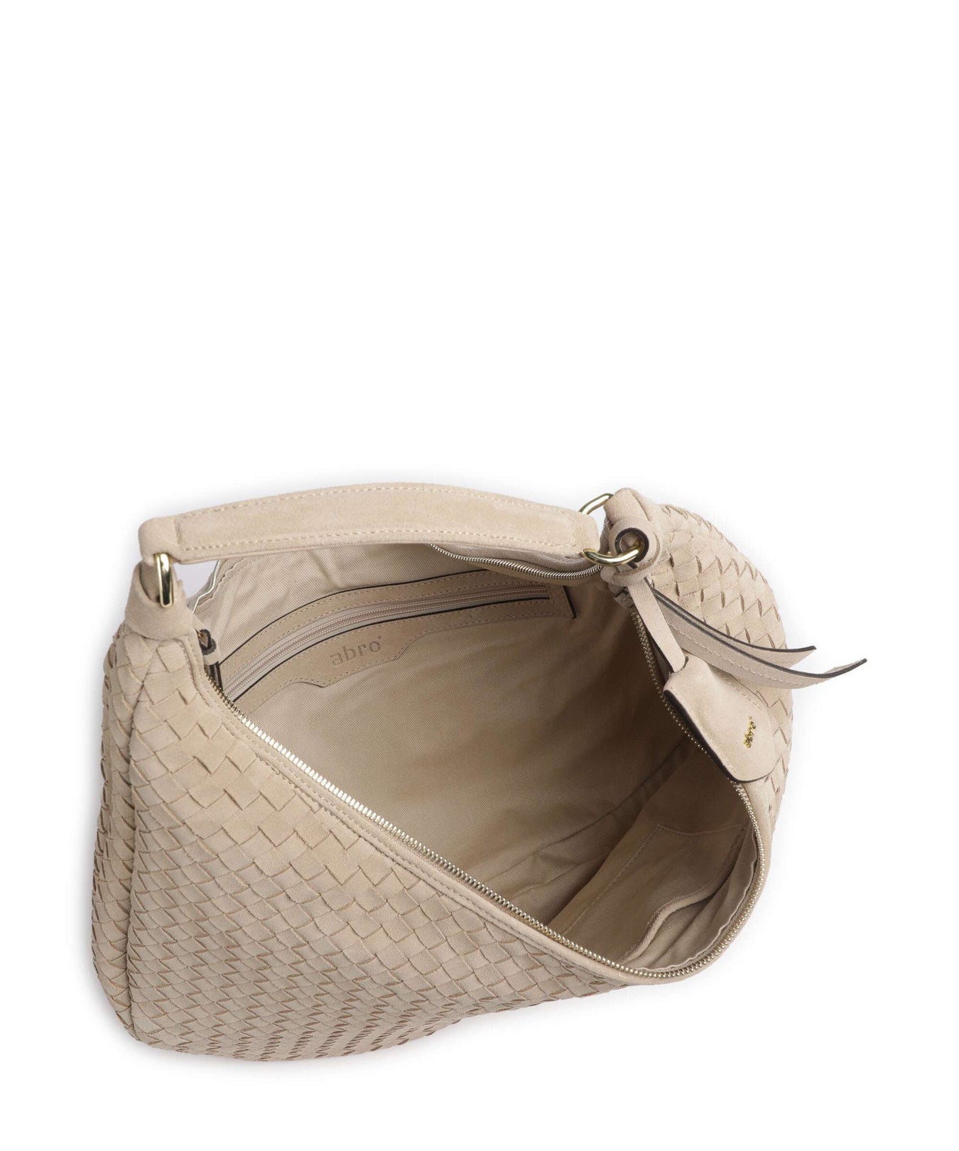 Abro Suede Nana Hobo bag natural