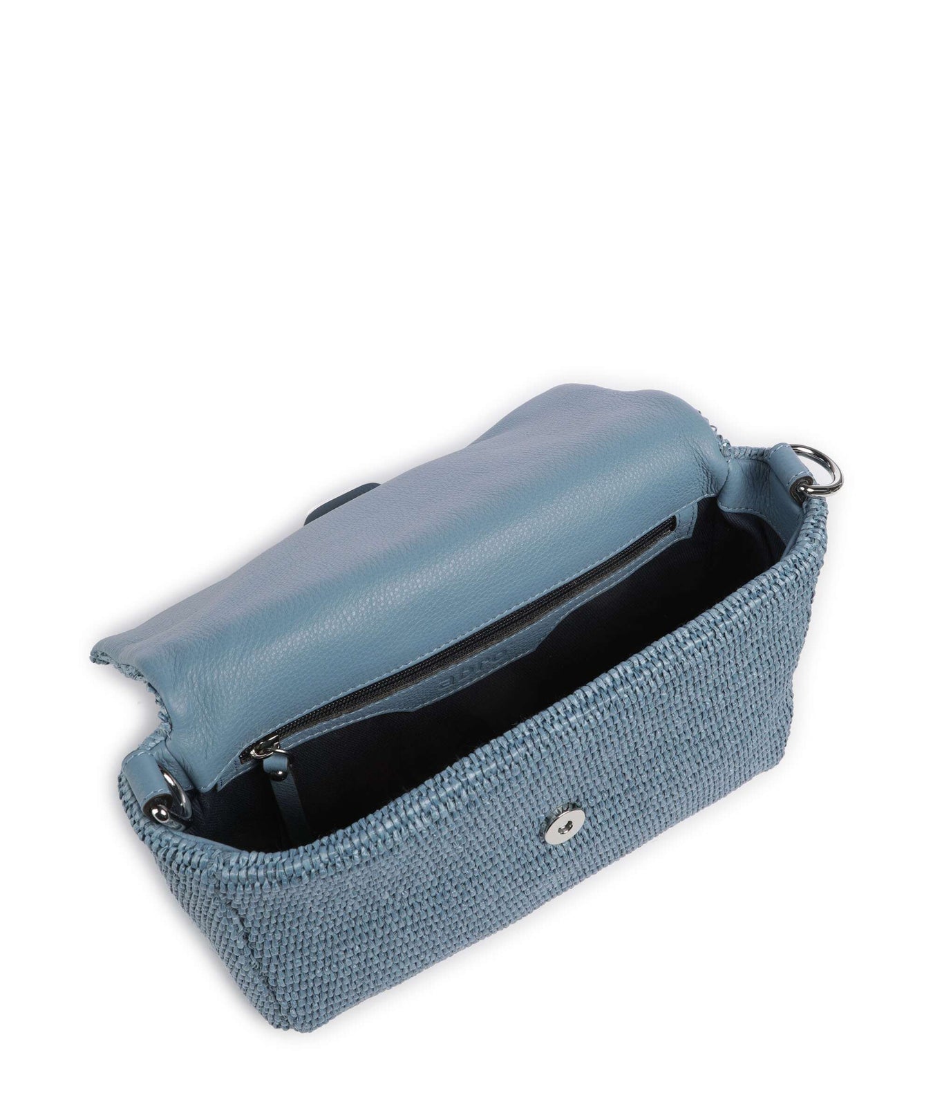 Abro Raffia Temi Shoulder bag light blue/fairy