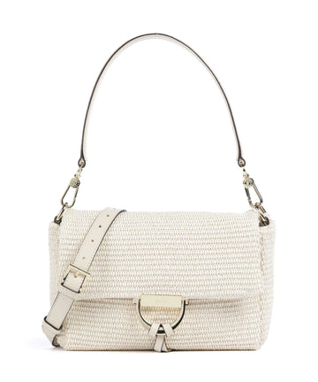 Abro Raffia Temi Schultertasche beige