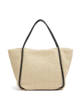 Abro Maglia Raffia Willow Borsa shopper natural/black