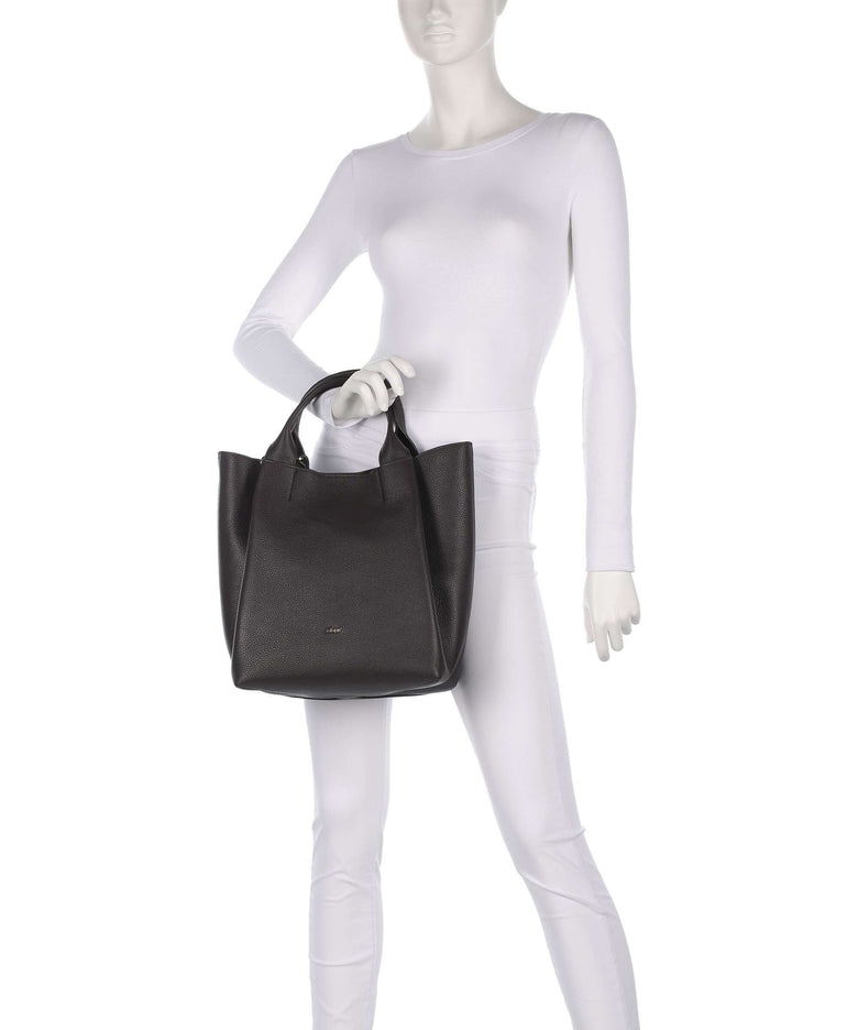 Abro Agave Essential Medium Handbag dark brown