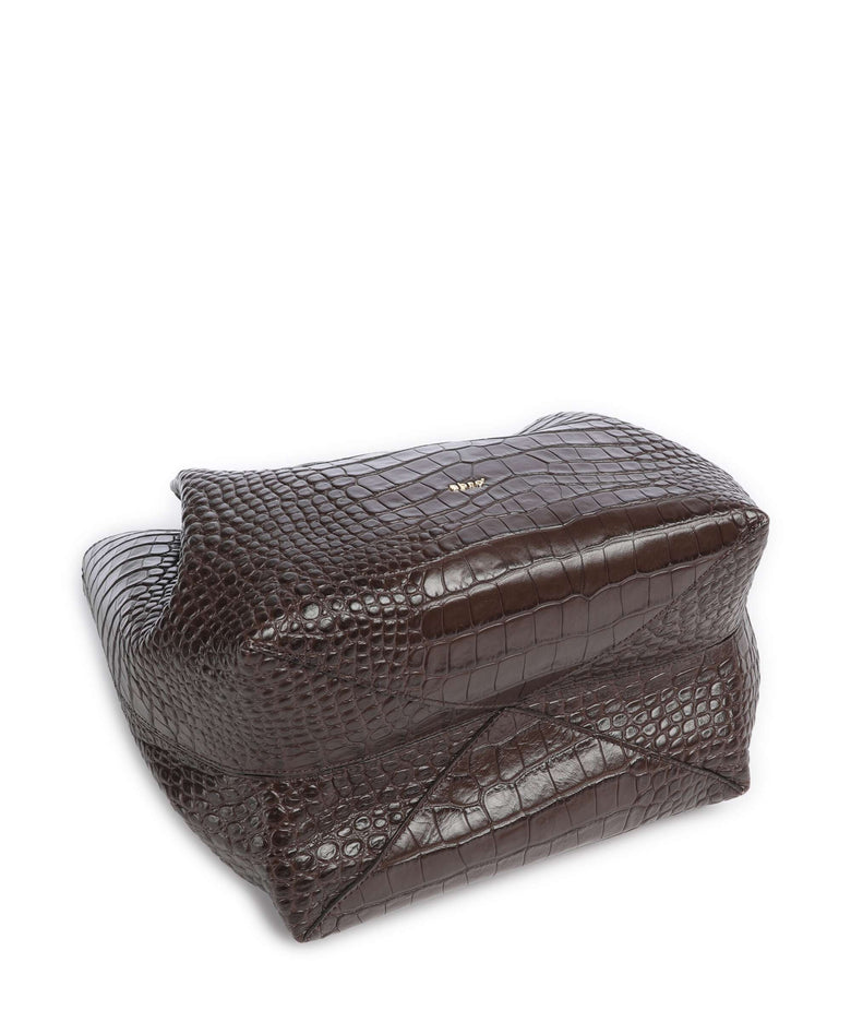 Abro Cocco Mondial Essential Medium Handbag dark brown