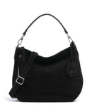 Abro Suede Juna Small Borsa hobo black/nickel