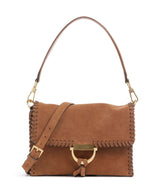 Abro Suede Temi Stitch Borsa a spalla cuoio