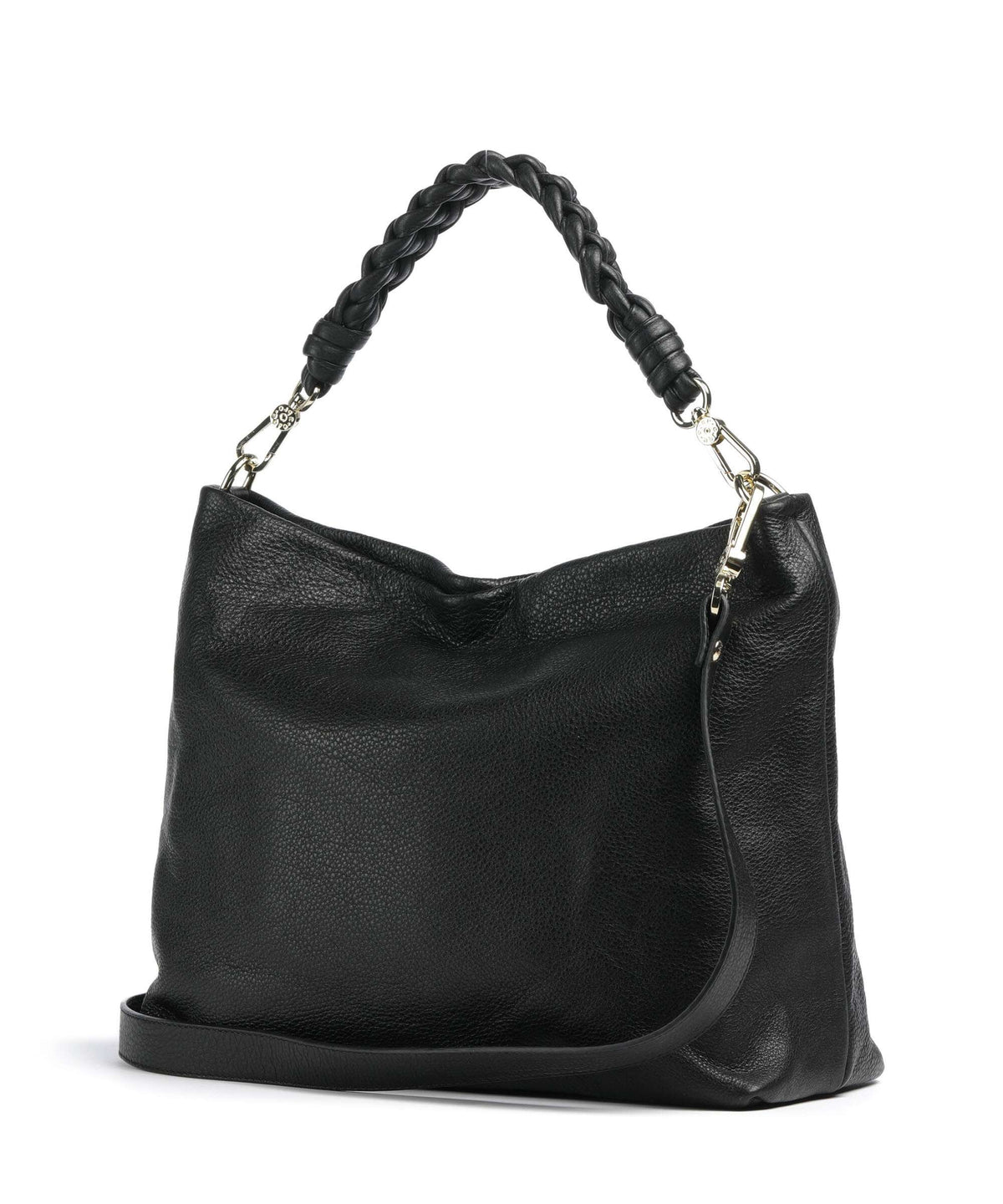 Abro Dalia Soley Hobo bag black/gold