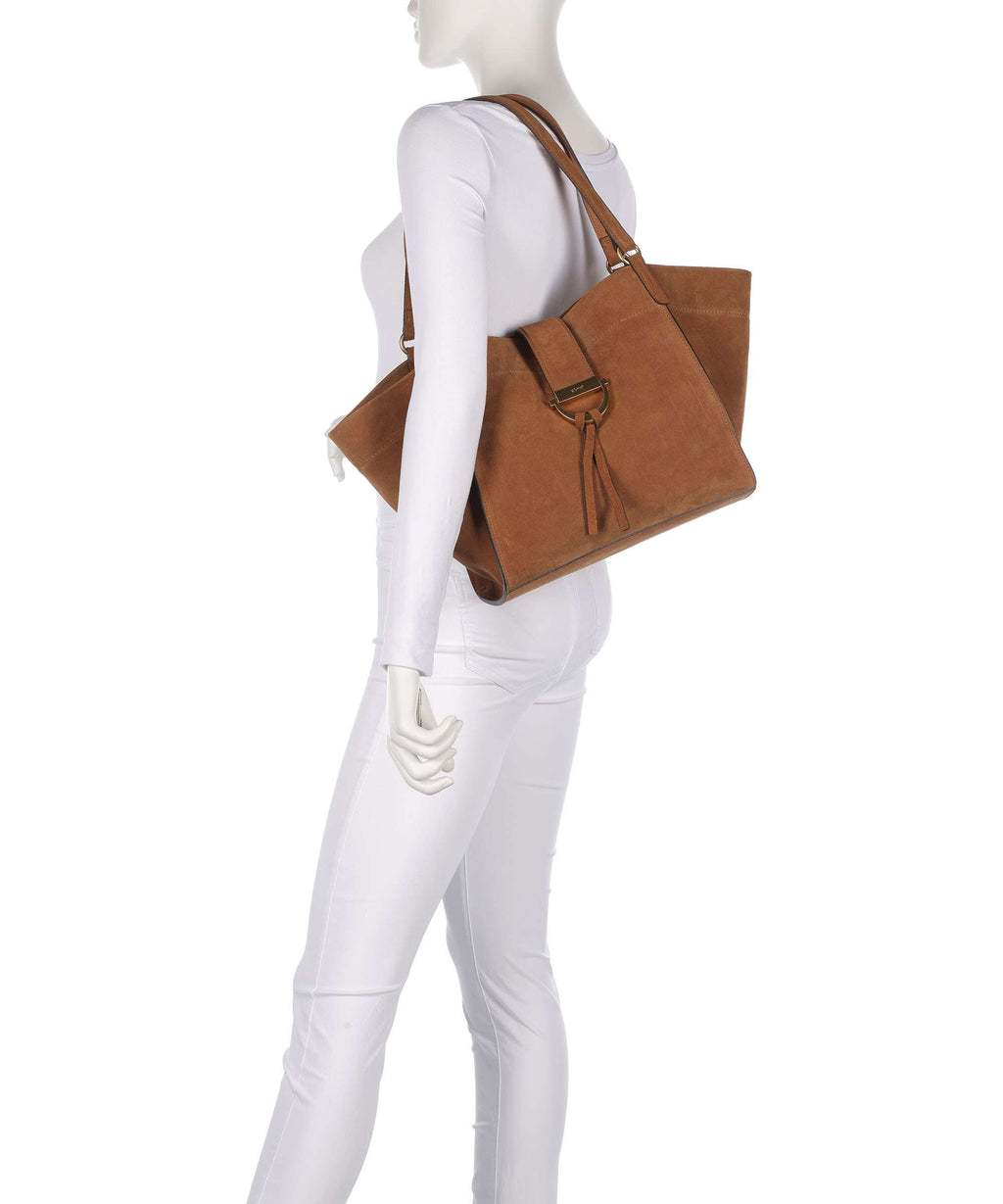 Abro Suede Temi Tote bag cuoio