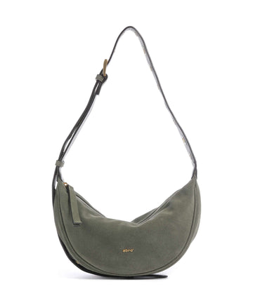 Abro Suede By My Side Small Schultertasche oliv