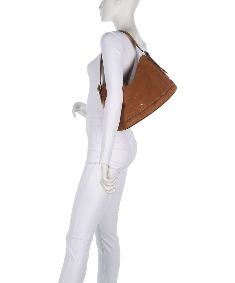 Abro Suede Carina Shoulder bag cuoio