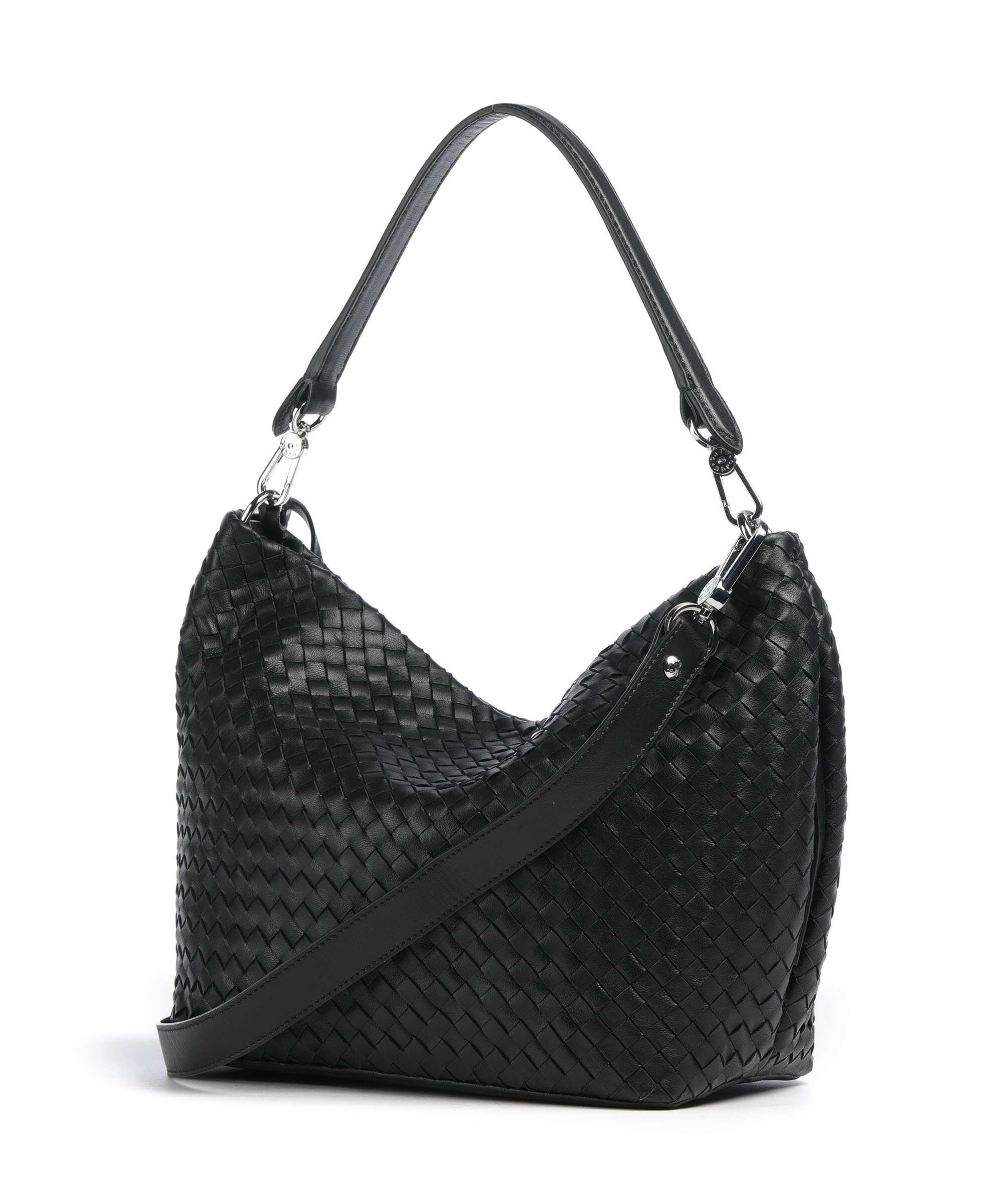 Abro Piuma Ebony Hobo bag black/nickel
