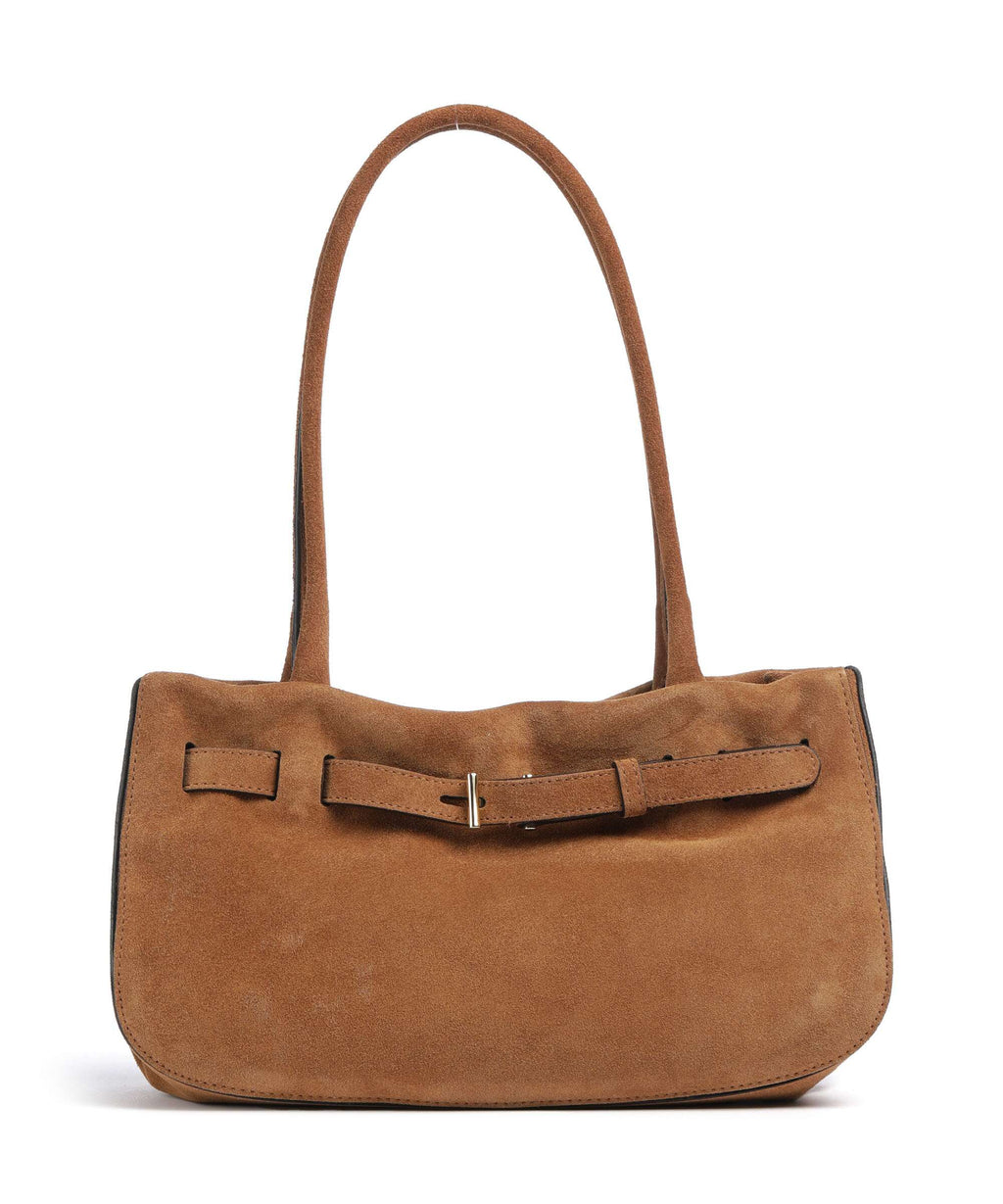 Abro Suede Jill Shoulder bag cuoio