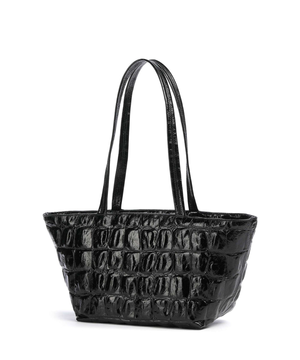 Abro Maxi Cocco Alba Shoulder bag black/nickel