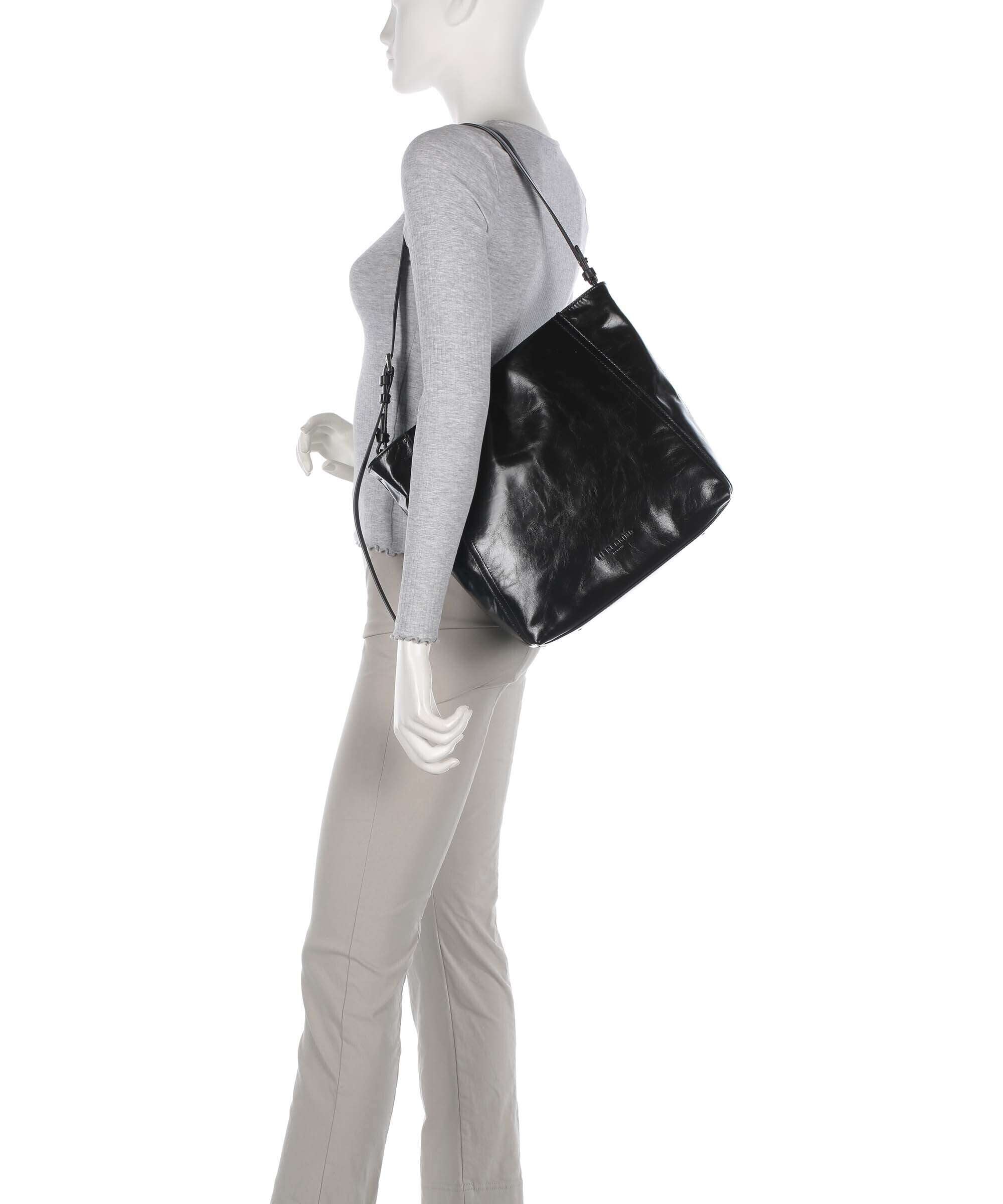 Liebeskind Chudy Suede L Hobo bag black