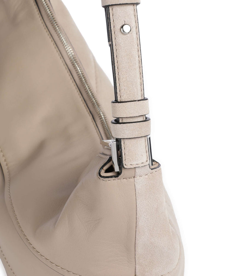 Liebeskind Edda Promo Suede M Hobo bag stone