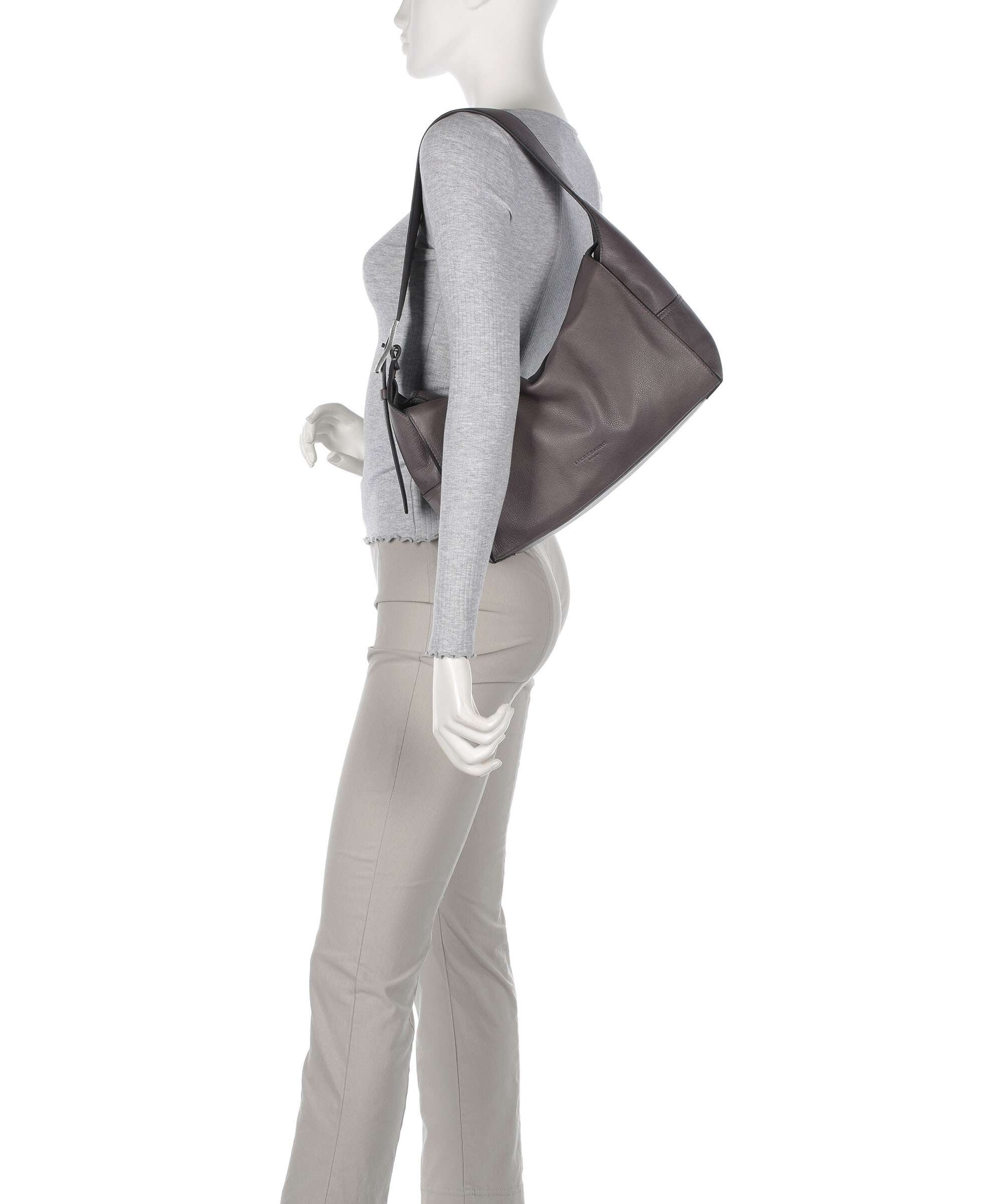 Liebeskind Lou 2 3D Leather M Hobo bag iron